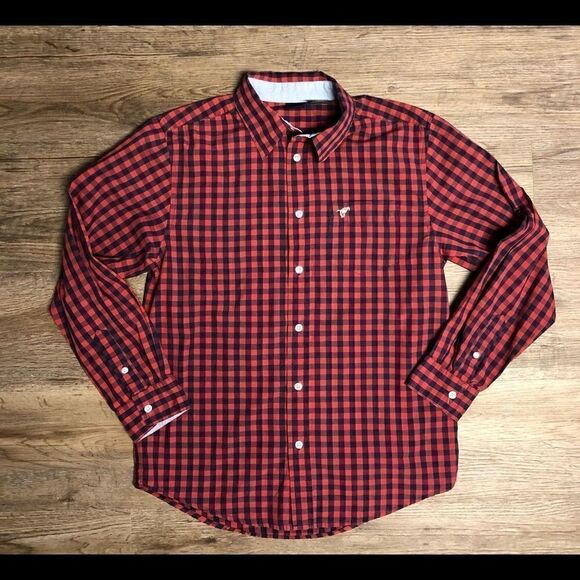 Wrangler Collared Blue & Red Shirt Size XL 14/16 - Picture 1 of 4